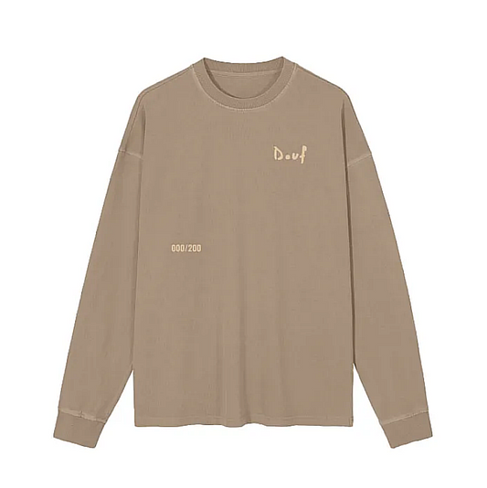 "THE ACT" STONE WASH BROWN TEE
